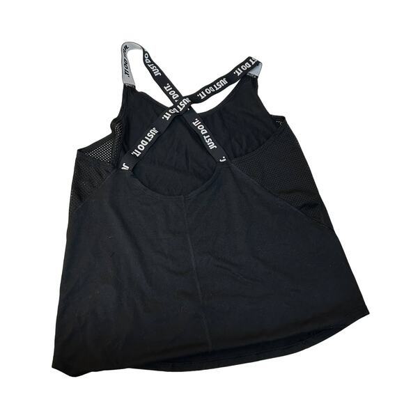 Nike Workout 2 Piece Lot Women's Small Long Sleeve Red Shirt Black Tank Top - Picture 9 of 12